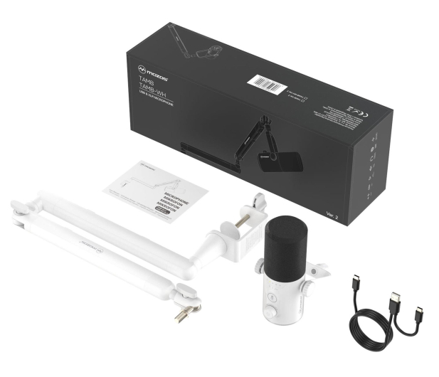 Mozos TAM8 v2 biały mikrofon dynamiczny biały - 1515081 - zdjęcie 5